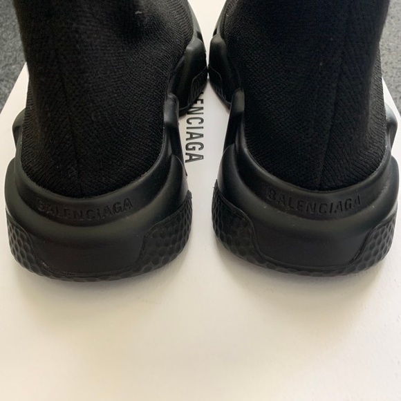 Black Balenciaga Speed Trainers - Picture 6 of 7
